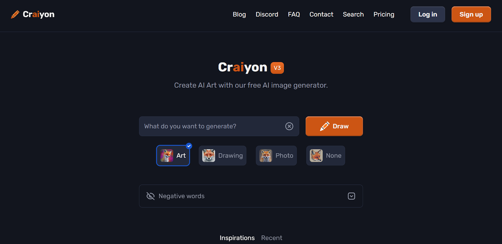 Craiyon AI Generative Image Tool