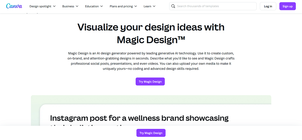 Canva Magic Design