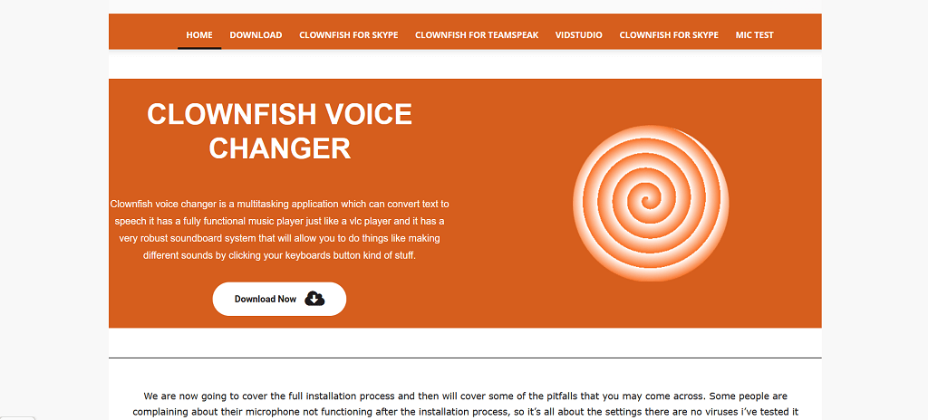 Clownfish Voice Changer